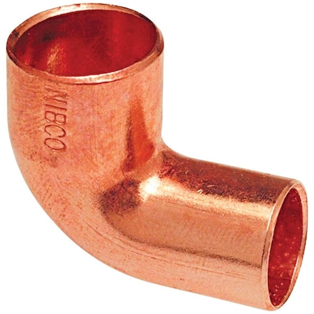 Nibco 3/8 In. 90 Deg. Close Ruff Copper Street Elbow 1/4 Bend W01540C
